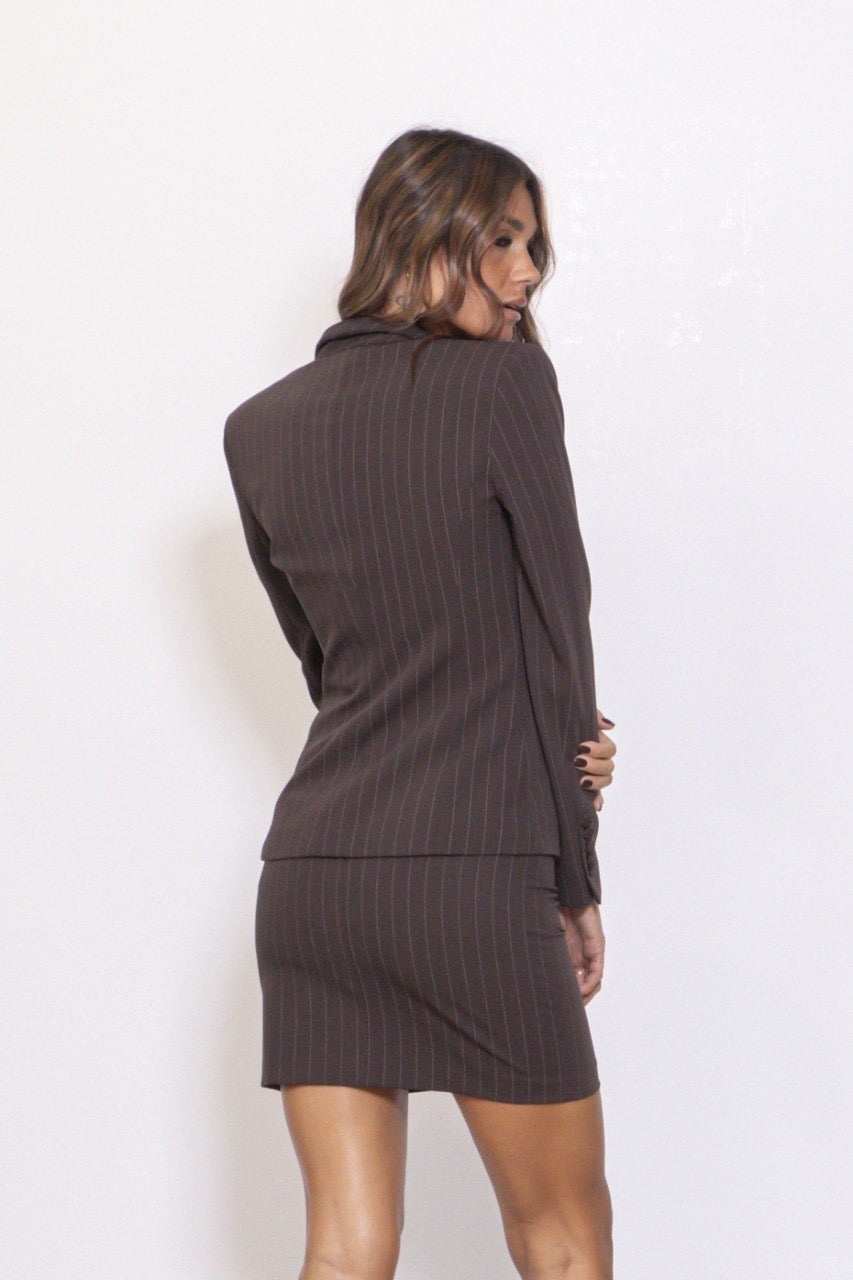 Preordine Mono Raye' Blazer Marrone