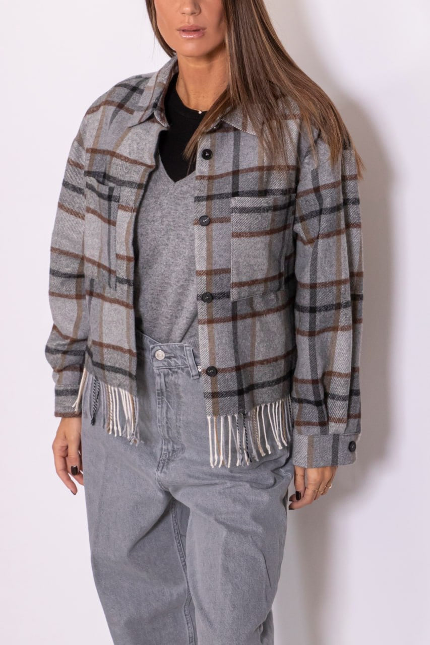 Camicia Quadri Frange