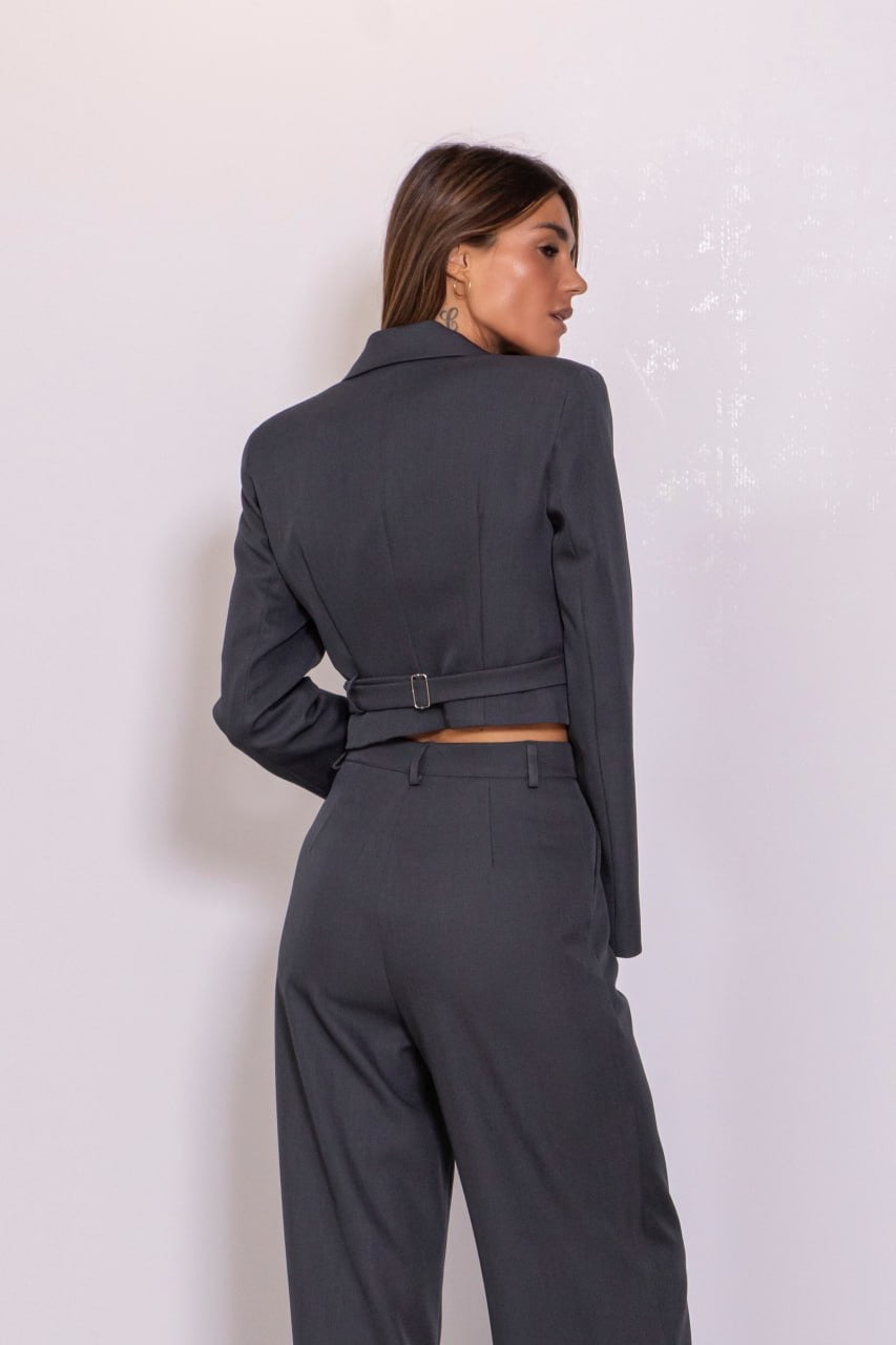 Giacca corsetto grigio