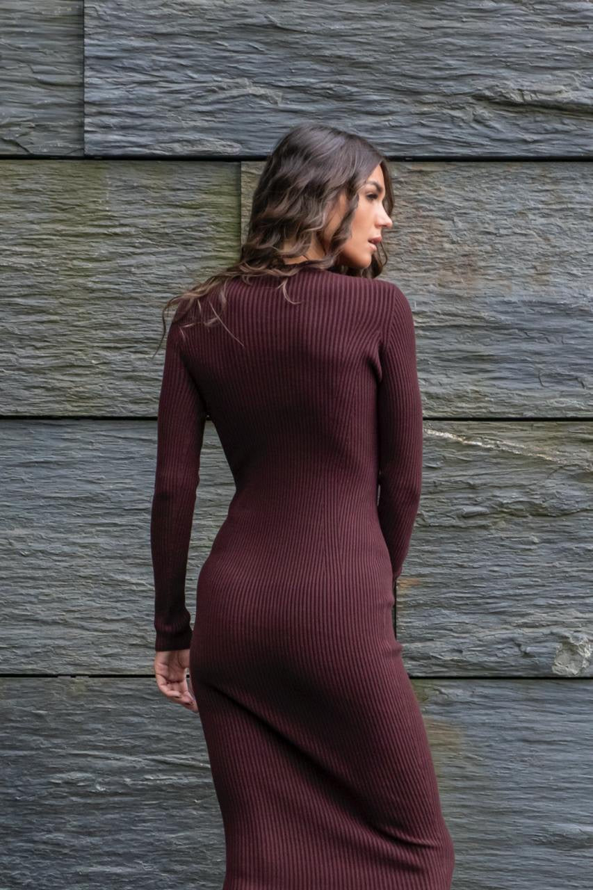 Preordine Abito Midi A Coste