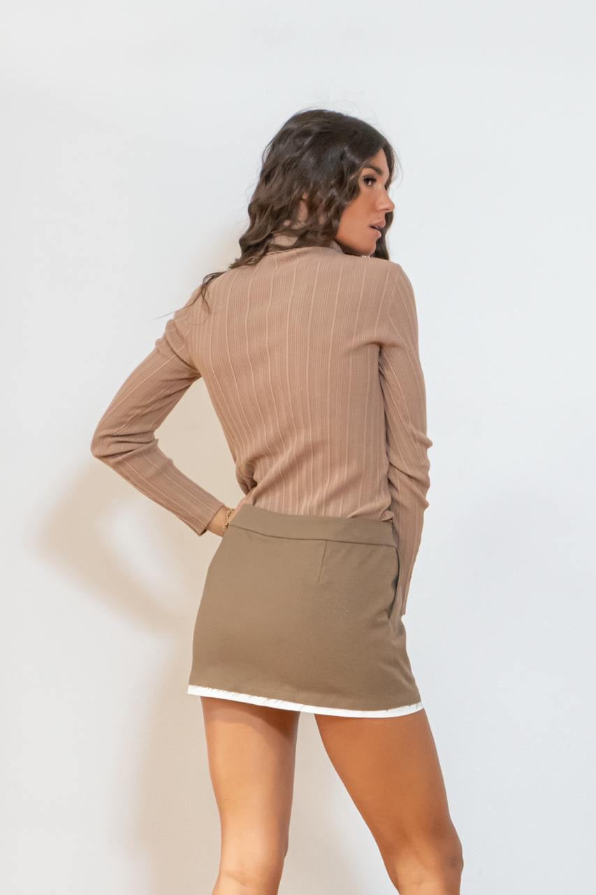Dolcevita A Costine Beige