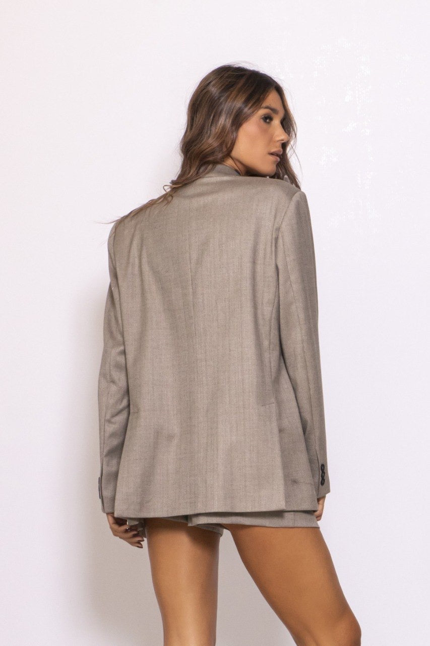 Short Con Pinces Spinato Tortora