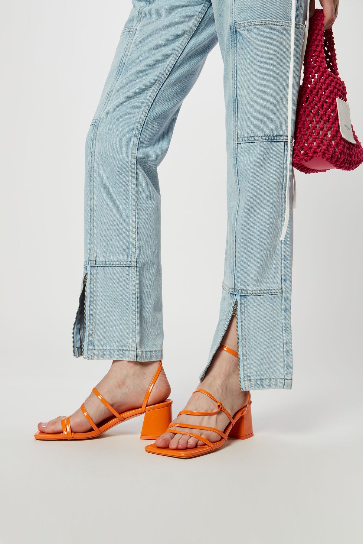 Jeans Stone Wash Con Zip