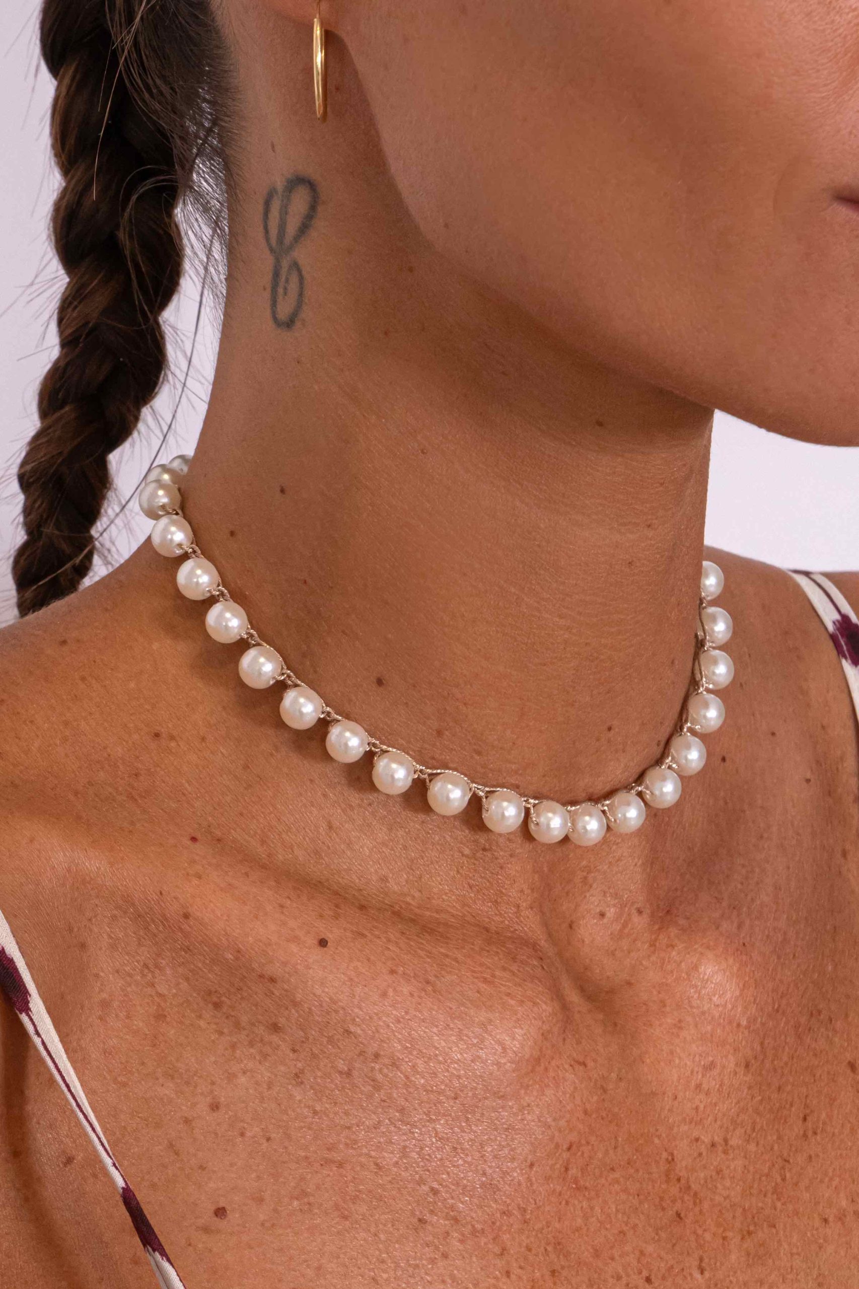 COLLANA PERLE UNCINETTO